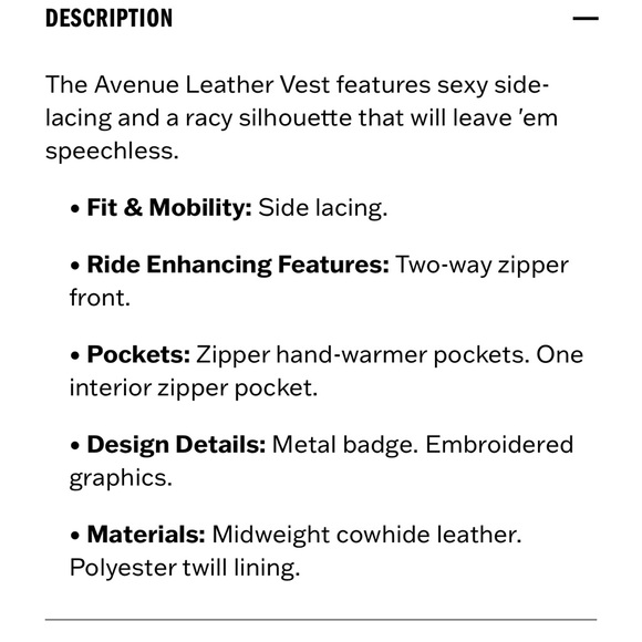 Women’s Harley Davidson leather vest - Picture 7 of 7